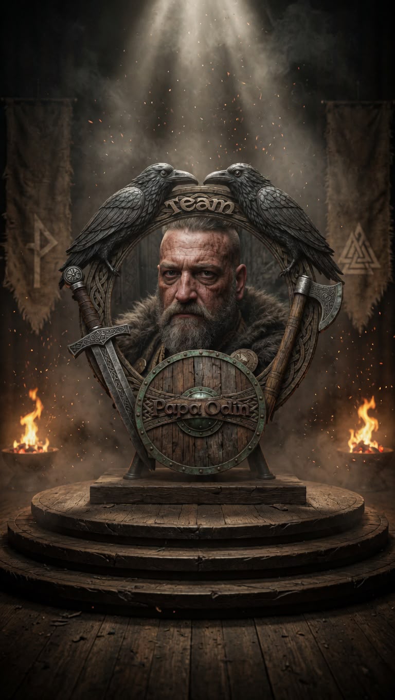 Portrait von Papa Odin